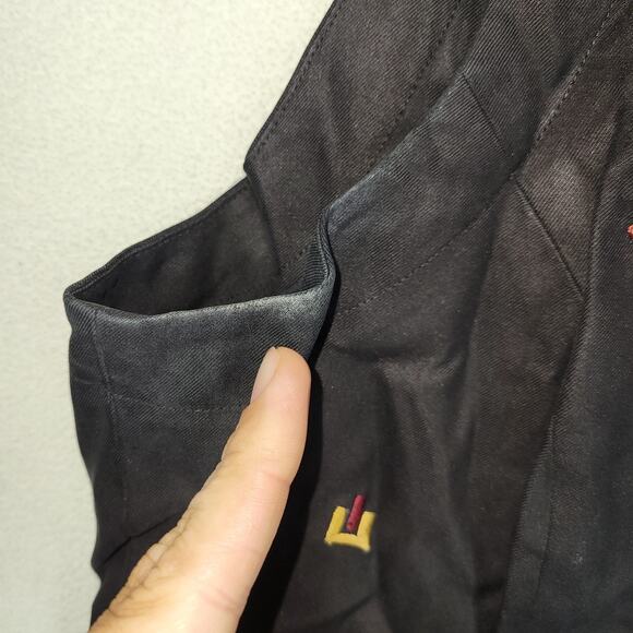 Vtg Gary Fabrikant Vest Womens Sz 14 100% Silk Black Aztec Art To Wear RN 76678 - Picture 5 of 13